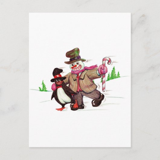Winterpels Briefkaart (Voorkant)