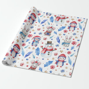 winterpels cadeaupapier