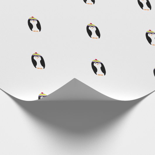 WINTERPENGUIN AFSNIJDEN CADEAUPAPIER (Hoek)