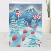 Winterpermint Wenskaart Kaart (Achterkant)