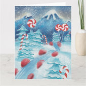 Winterpermint Wenskaart Kaart (Voorkant)