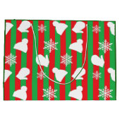 WinterPetten, kerstmis, witte sneeuwvlokken Groot Cadeauzakje (Achterkant)