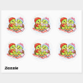 Winterpicknick Ronde Sticker (Vel)