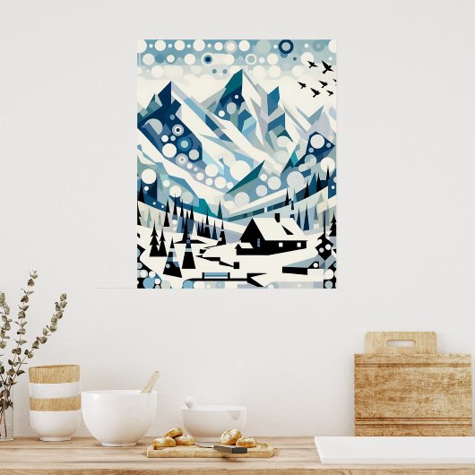 Winterpieken Poster (Keuken)