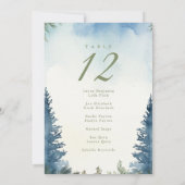 winterpijnbomen groene zitkaart kaart (Achterkant)