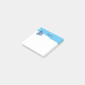 Winterpijnbomen met de hand geïllustreerde Waterve Post-it® Notes (Schuin)
