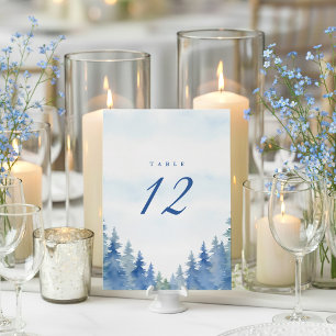 winterpijnbomen ontvangsttafel nummer kaart