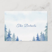  winterpijnbomen trouwbehuizing kaart (Voorkant)