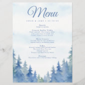 winterpijnbomen trouwmenu menu (Voorkant)