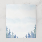  winterpijnbomen trouwplaats kaart plaatskaartje (Buitenkant ongevouwen)