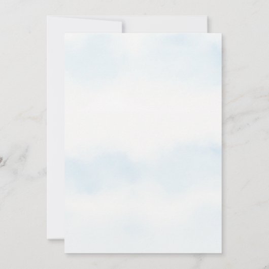 winterpijnbomen trouwuitnodiging kaart (Achterkant)