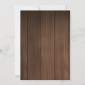 Winterpijnboomkegel feest uitnodiging (Achterkant)