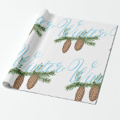 Winterpine Cones Cadeaupapier