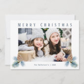 Winterpine Cones Feestdagenkaart (Voorkant)