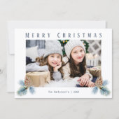 Winterpine Cones Feestdagenkaart (Voorkant)