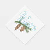 Winterpine Cones Servet (Hoek)