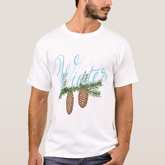 Winterpine Cones T-shirt (Voorkant)