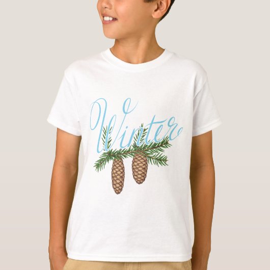 Winterpine Cones T-shirt (Voorkant)