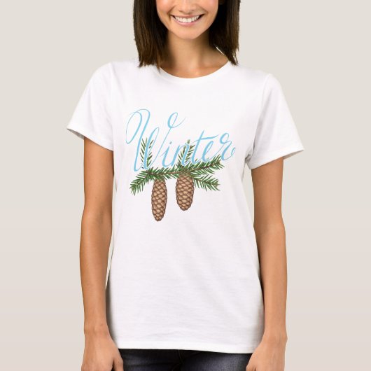 Winterpine Cones T-shirt (Voorkant)