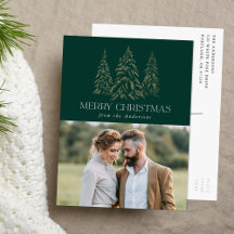 Winterpine Green Merry-kerstfoto