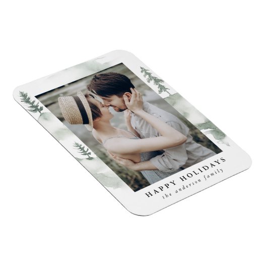 Winterpine | Holiday Photo Magnet Magneet (Rechterzijde)