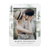 Winterpine | Holiday Photo Magnet Magneet (Verticaal)