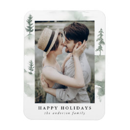 Winterpine | Holiday Photo Magnet Magneet