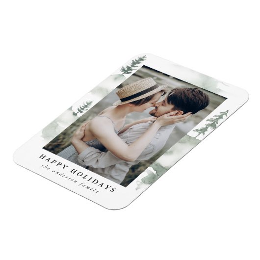 Winterpine | Holiday Photo Magnet Magneet (Linkerzijde)