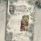  Winterpine kerstman Ephemera Tissuepapier