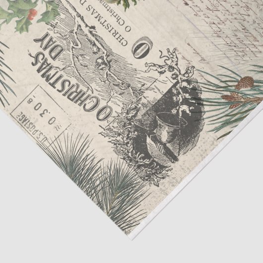  Winterpine kerstman Ephemera Tissuepapier (Detail)