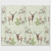 Winterpine - Kone Forest Animals Dea Birds Cadeaupapier (Vlak)