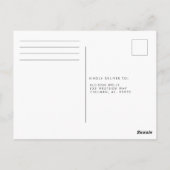 Winterpine Lijst RSVP-kaart Briefkaart (Achterkant)