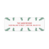 Winterpine | Vakantie Etiket (Voorkant)