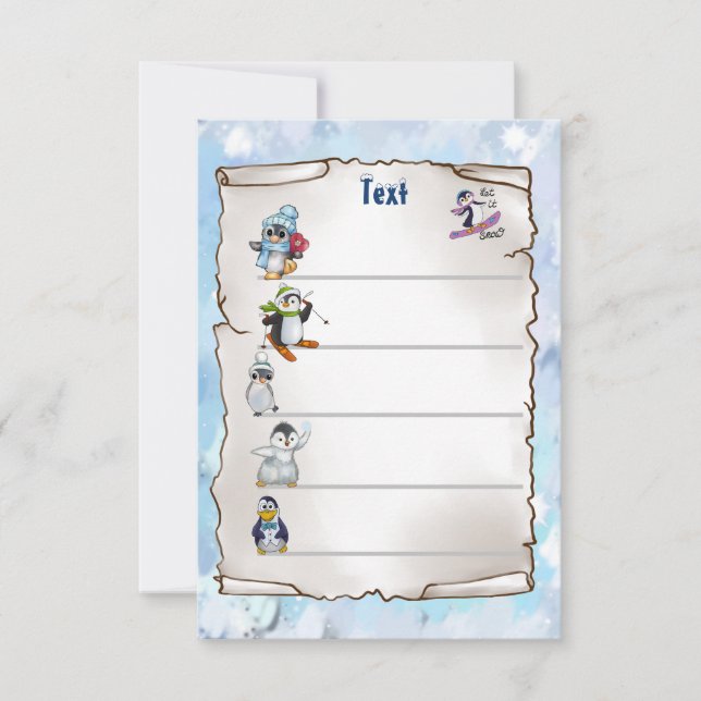 Winterpinguin (Voorkant)