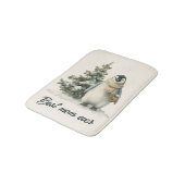 Winterpinguïn “Beste Moeder Ooit” Design Badmat (Gekanteld)