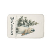 Winterpinguïn “Beste Moeder Ooit” Design Badmat (Voorkant)