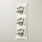 Winterpinguïn “Beste Moeder Ooit” Design Lichaamskussen (Voorkant Verticaal)
