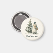 Winterpinguïn “Beste Moeder Ooit” Design Magneet (Voorkant / Achterkant)