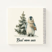 Winterpinguïn “Beste Moeder Ooit” Design Notitieboek (Achterkant)