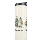 Winterpinguïn “Beste Moeder Ooit” Design Thermosbeker (Gedraaid links)