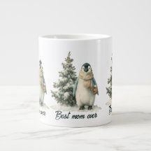 Winterpinguïn “Beste Moeder Ooit” Ontwerp