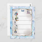 Winterpinguin Briefkaart (Voorkant / Achterkant)