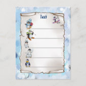 Winterpinguin Briefkaart (Voorkant)