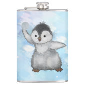 Winterpinguin heupfles (Voorkant)