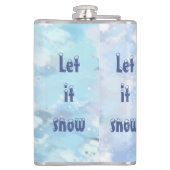 Winterpinguin heupfles (Achterkant)