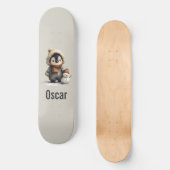 Winterpinguïn met Sneeuwpop Ontwerp Persoonlijk Skateboard (Voorkant)