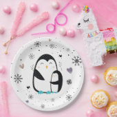 Winterpinguïn Papier Borden Papieren Bordje (Feest)