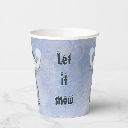 Winterpinguin  papieren bekers (Links)