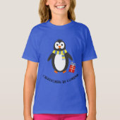 Winterpinguïn schattig speeltje t-shirt (Voorkant)