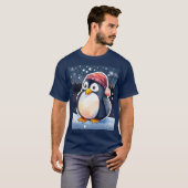 Winterpinguïn T-shirt – Schattige & Gezellig Koud  (Voorkant volledig)